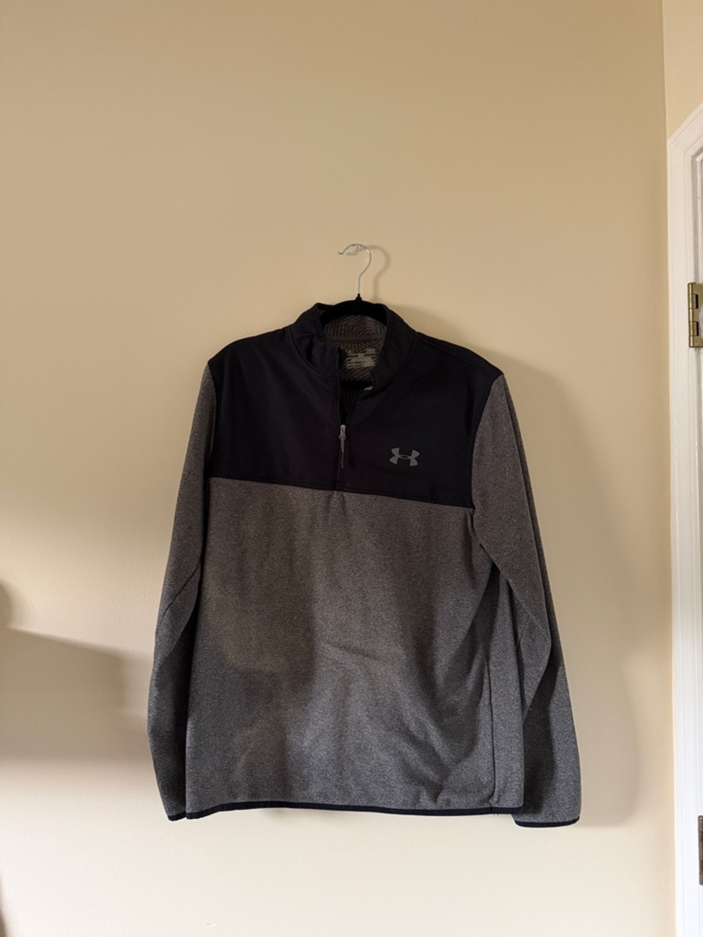 Under Armour Black and Gray Quarter Zip Performance Jacket